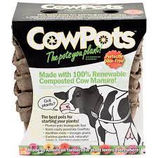 4" Cow Pots Natural Pots 