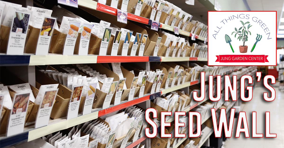 Load video: Seed Starting - Jung&#39;s Garden Center Seed Wall Walk-Through